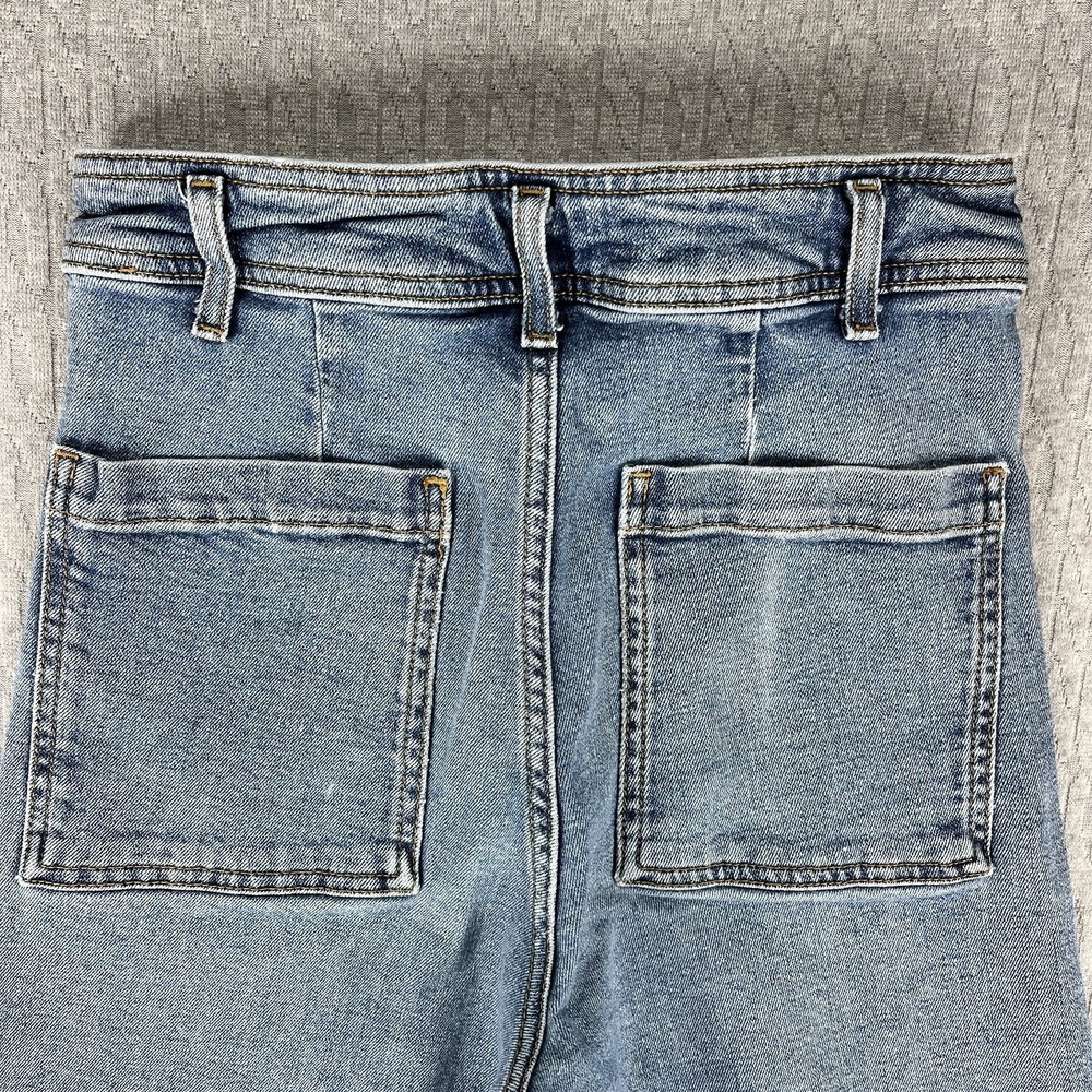 Zara Blue Flare & Wide Leg Jeans - Picture 8 of 9